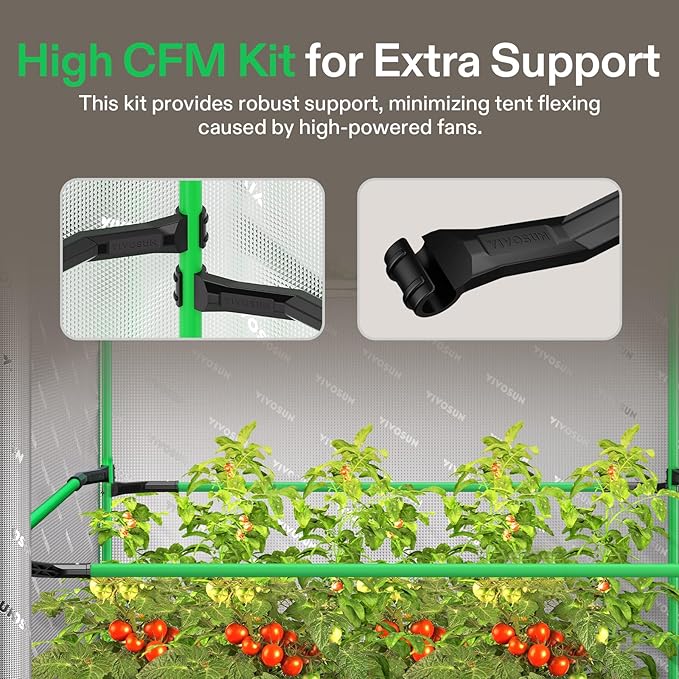 VIVOSUN PRO Grow Tent 4x8 ft, P848 Tents 96"×48"×80" - Image 3