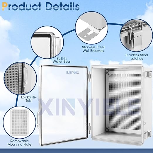 Waterproof Outdoor Project ABS Plastic Junction Box IP67 Weatherproof Dustproof - Image 3