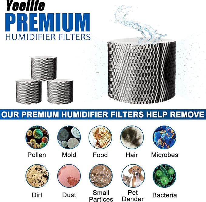 4 Pack HWF64 Humidifier Filter for Sunbeam Humidifier Filter B, Compatible - Image 4