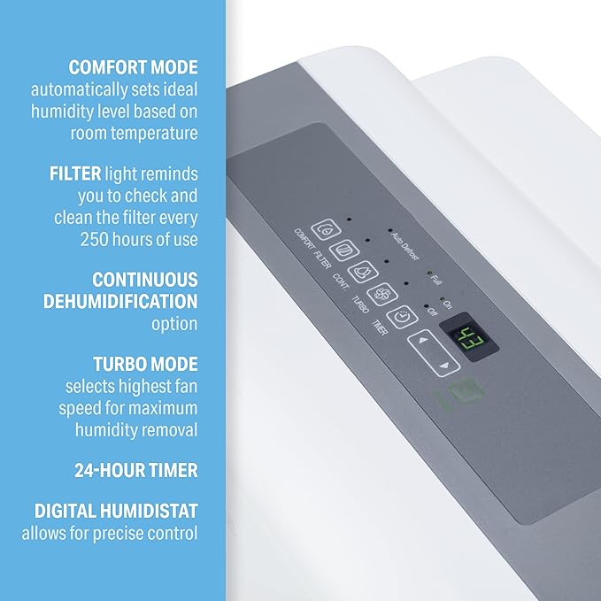 Perfect Aire 50-Pint, 500 Sq. Ft. ENERGY STAR Dehumidifier - Image 4
