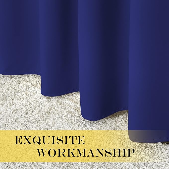 NICETOWN Room Divider Curtain 132 Inches Long, Wide Blackout Sliding Door - Image 5