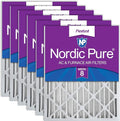 Nordic Pure 20x25x4 Pleated MERV 8 Air Filters 6 Pack by NordicPure