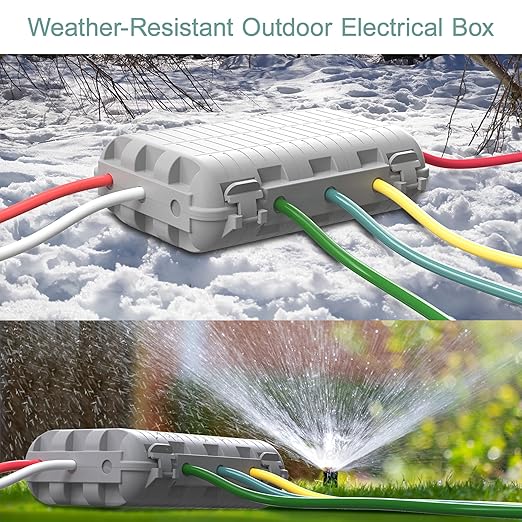 Outdoor Waterproof Electrical Box, 2 Pack Large Extension Cord Cover Protector - Image 4