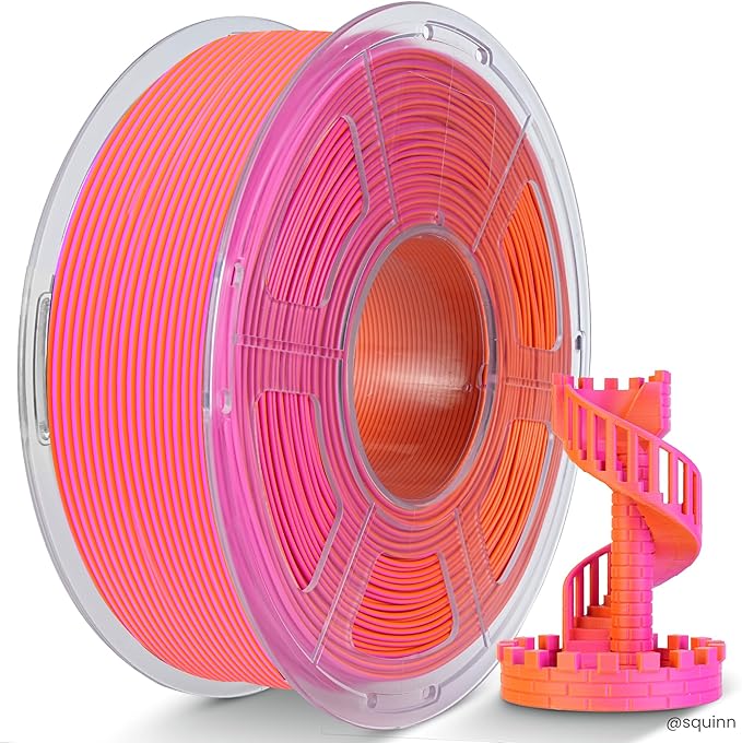 TECBEARS Dual Color PLA Filament 1.75mm, Matte PLA 3D Printer Filament by TECBEARS