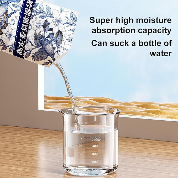 Moisture Absorber Bags for Closet, 10/20 Pack, Hanging Dehumidification Bag for - Image 4