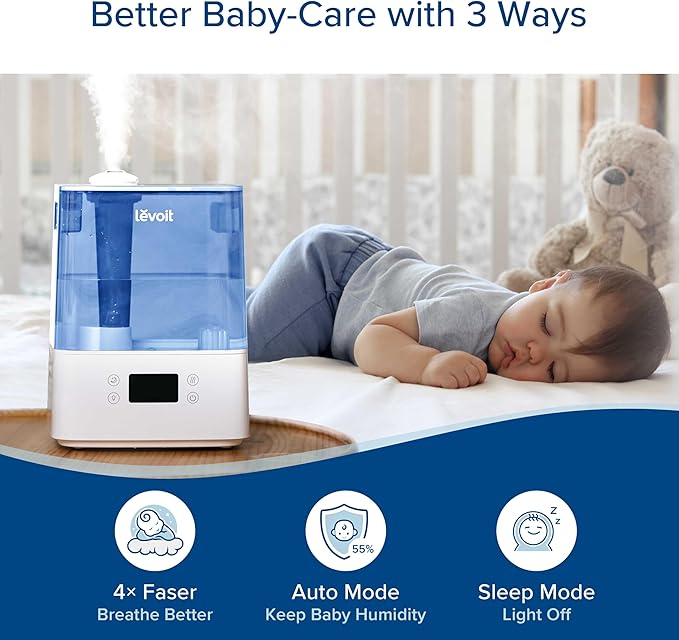 LEVOIT Classic300S Ultrasonic Smart Top Fill Humidifier, Extra Large 6L Tank - Image 6