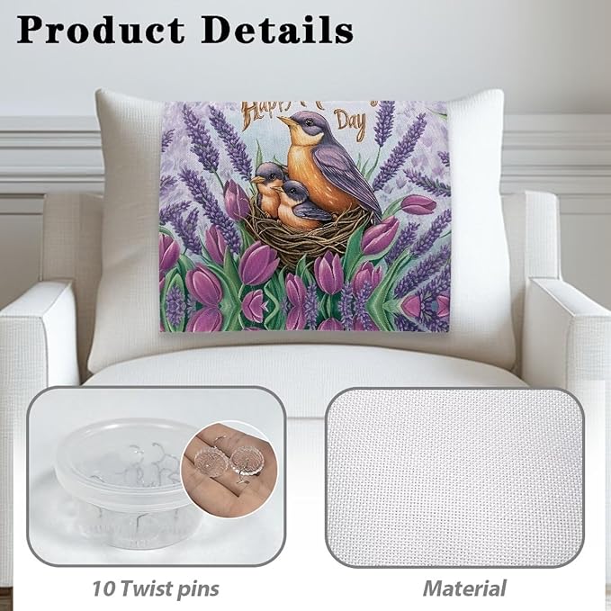 Robin Bird Headrest Protector for Small Recliner Waterproof Furniture - Image 5