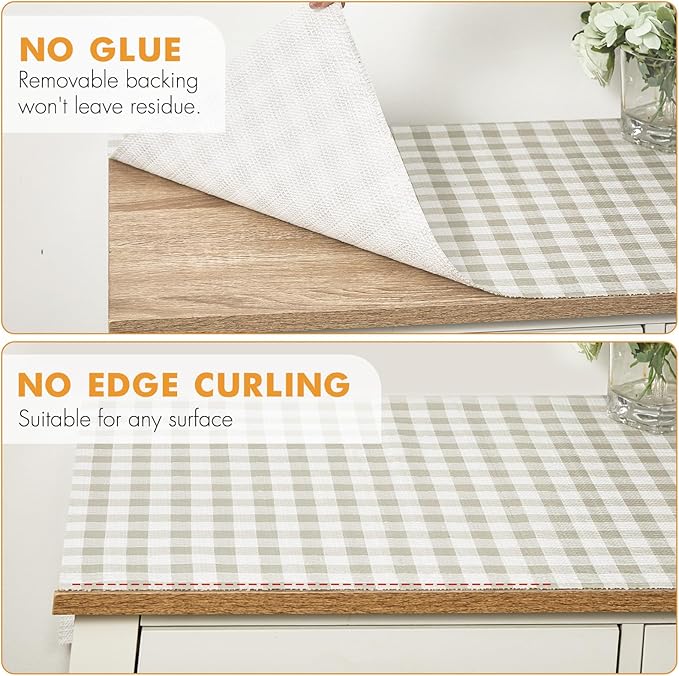 Viseeko Shelf and Drawer Liner for Kitchen Cabinet, Non-Adhesive Cabinet Liners - Image 5
