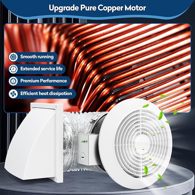 512M 6 Inch Through-the-Wall Exhaust Fan - Image 5
