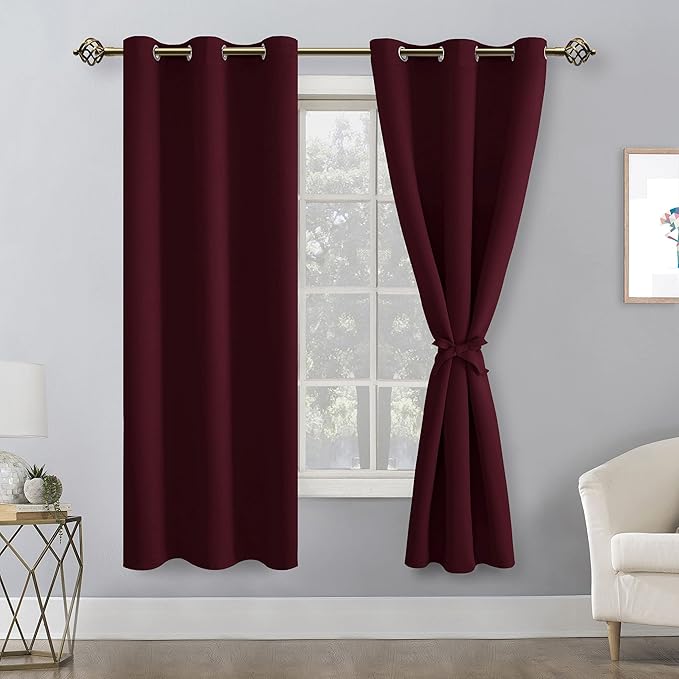 Hiasan Blackout Curtains for Bedroom, 38 x 63 Inches Length - Image 2