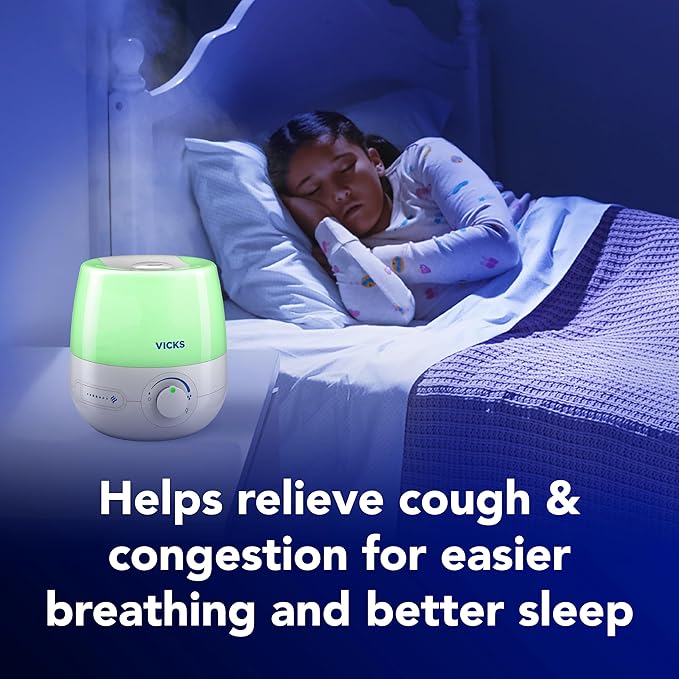 Vicks NaturalCare Cool Mist Ultrasonic Humidifier, Small Room Humidifier - Image 7
