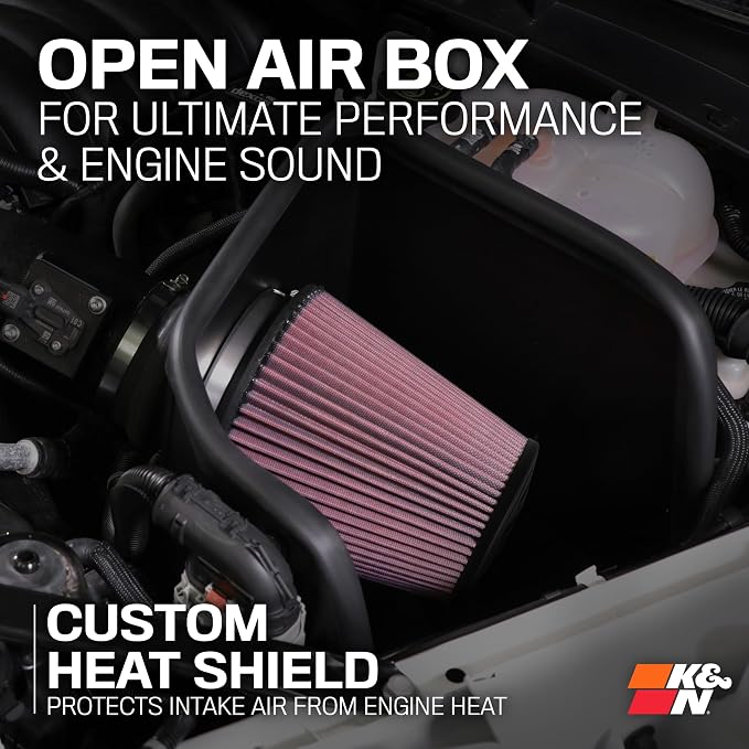 K&N Cold Air Intake System: High-Flow Air-Filter, Increase Performance & - Image 6