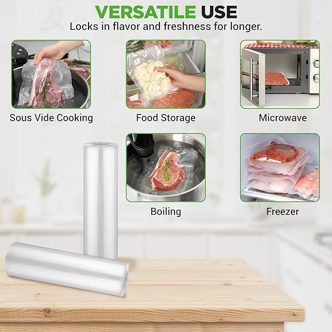 NutriChef Vacuum Sealer Bags 11x50 Rolls 2 pack - Image 4