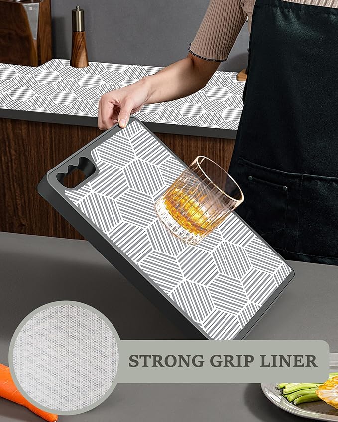 Shelf Liner Drawer Liner for Kitchen Cabinet Non-Adhesive Cabinet Liners - Image 5