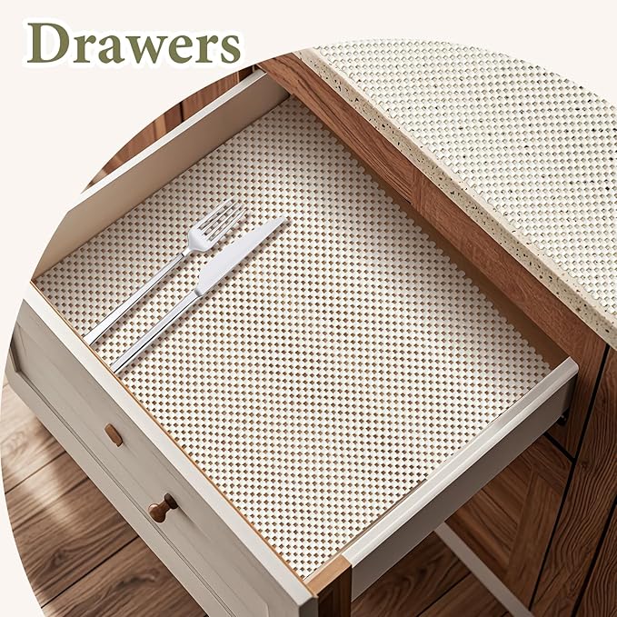Shelf Drawer Liners for Kitchen Cabinets Non Adhesive Drawer Liner Thickened - Image 4