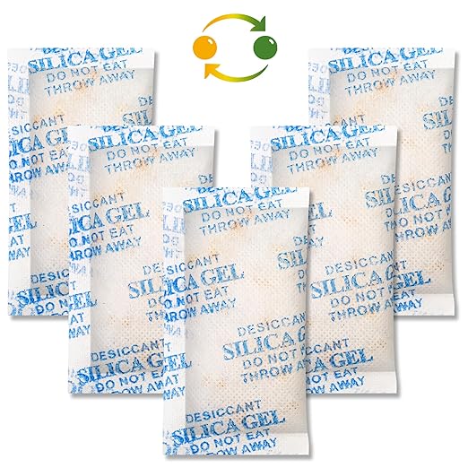 LotFancy Silica Gel Packets, 10 Gram 30 Packs Rechargeable Desiccant - Image 9