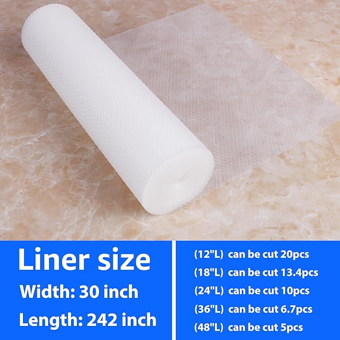 Large Shelf Liners for Kitchen Cabinet: Waterproof Clear Under Sink Mat - Image 9