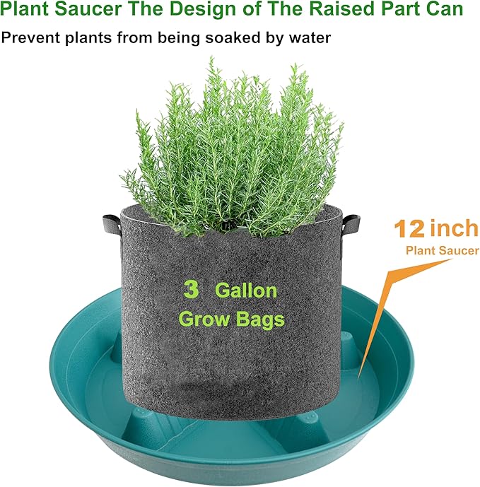 4 Pack Plant Saucer 12 inch, 8 10 14 17 inch, Plant Stand Plastic Plant Saucers - Image 5