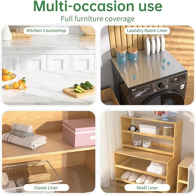 Shelf and Drawer Liner for Kitchen Cabinet, Non-Adhesive 18in x 120in - Image 7
