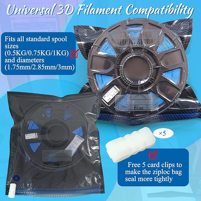 30 Sets of Upgraded Filament Storage Light-Proof Vacuum Bags - Image 5