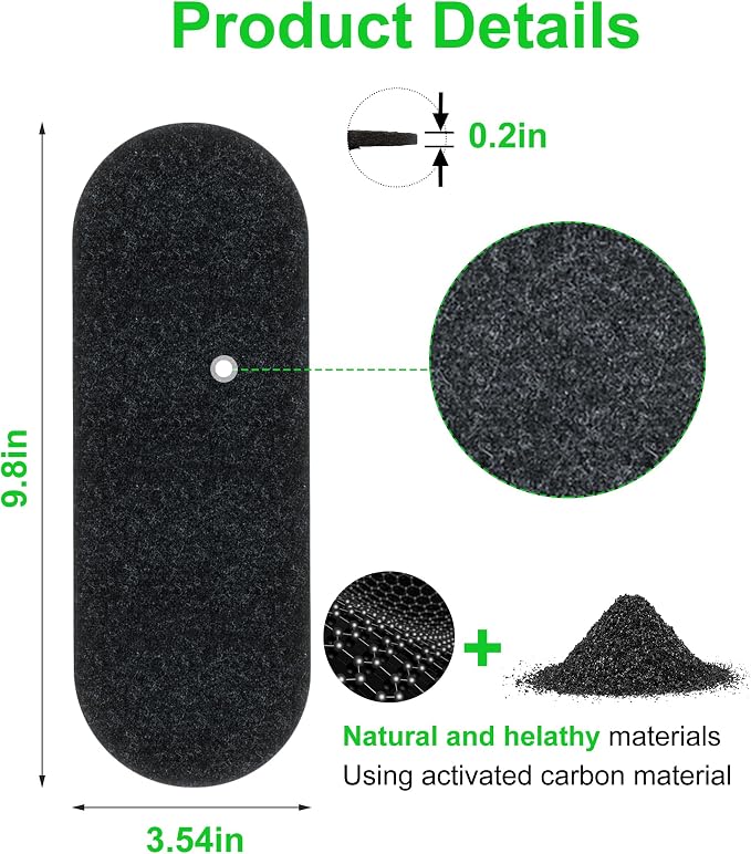 Ceiling Fan Filters for Blades, Activated Carbon Fan Blade Air Purifier Pads - Image 7