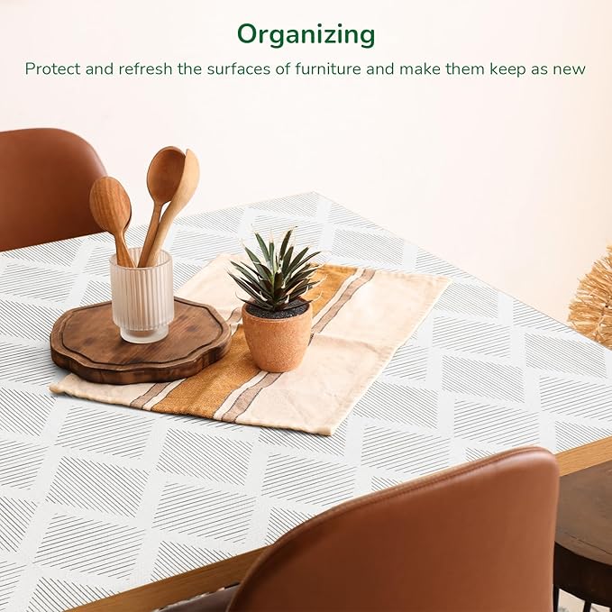 Shelf Drawer Liner for Kitchen Cabinets Non-Adhesive Shelf Liner Paper Non-Slip - Image 4