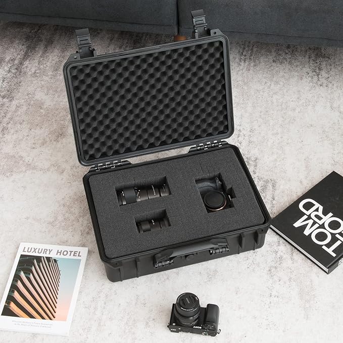COSTWAY Waterproof Hard Case, 18.5-Inch Multi-Purpose Small Camera Dry Box - Image 2