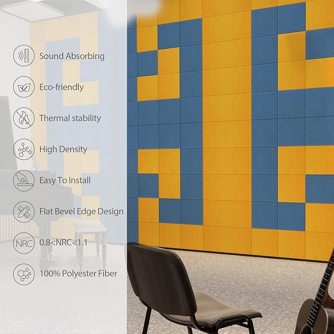 12 Pack Acoustic Panels Self Adhesive Sound Proof Foam, High Density Sound - Image 5