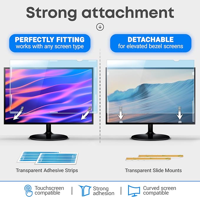 VINTEZ 27 inch Blue Light Blocking Screen Protector Panel - Image 4