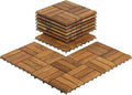 Bare Decor BARE-WF2009 Solid Teak Wood Interlocking Flooring Tiles by BareDecor