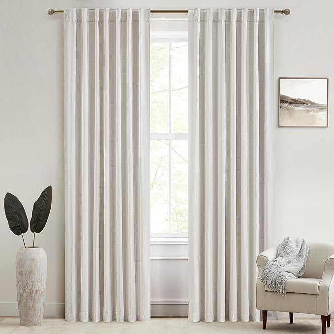Buttercream Living Room Curtains 102 Inches Long - Image 8