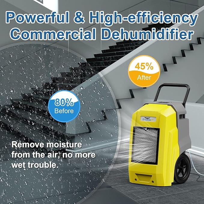 ALORAIR 180 Pints Commercial Dehumidifier - Image 5