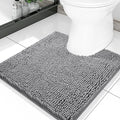 Smiry Luxury Chenille Toilet Rugs U-Shaped 20x20, Soft Absorbent Non-Slip by Smiry