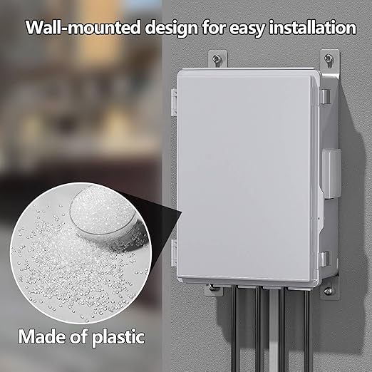 Electrical Junction Box, Ventilated Design, Cable Grommets, Indoor/Outdoor Use - Image 3