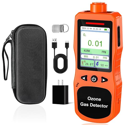 Portable Ozone Detector, 0-20 PPM Ozone Gas Monitor by ZYKYCX