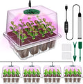 YAUNGEL Seed Starter Tray with Grow Light, 4 Pack Seed Starter Kit with Timing by YAUNGEL