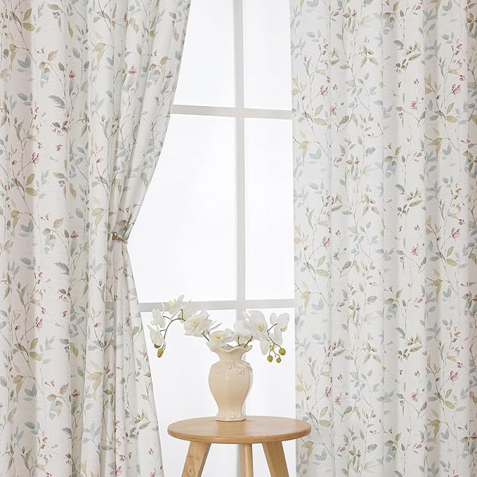 Chyhomenyc Roman Linen Blend Extra Long Curtains 108 Inches Long 2 Panels - Image 8