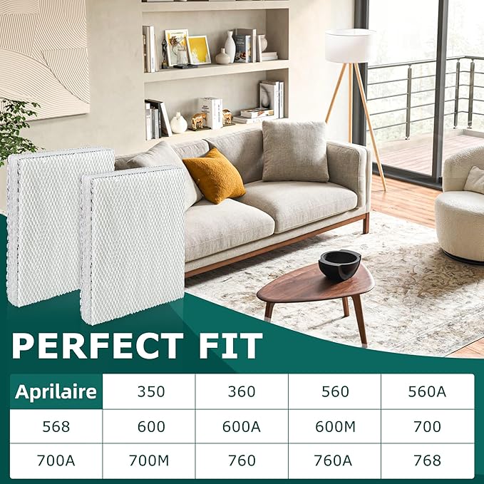 TOMOON 6 Pack Water Panel 35 for April.aire Humidifier, Compatible - Image 4