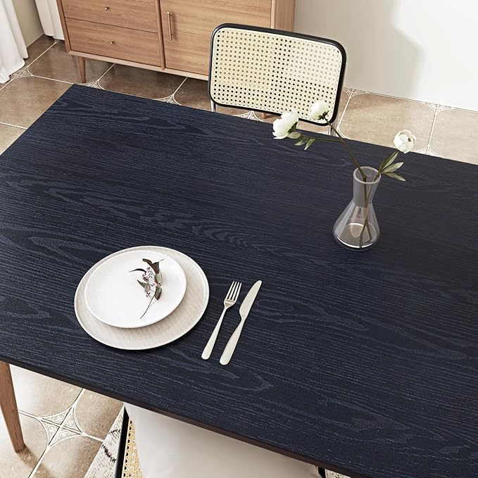 WESTICK Wood Contact Paper for Countertops Desk Navy Peel and Stick Wood - Image 4