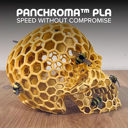 Panchroma PLA Yellow 3D Printer Filament, 1kg Spool, High Speed Printing - Image 2
