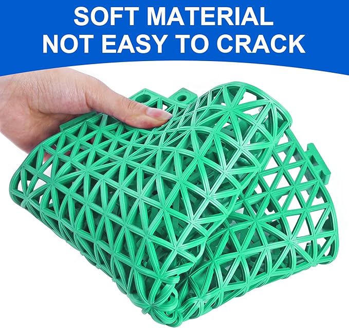 MYFAMIREA Modular Interlocking Cushion 12 Pack 11.8" x 11.8" Rubber Floor Tiles - Image 3