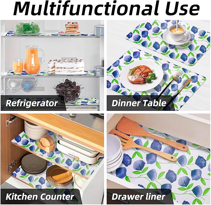 2 Rolls 18" W x 192" L Floral Drawer and Shelf Liner - Image 9