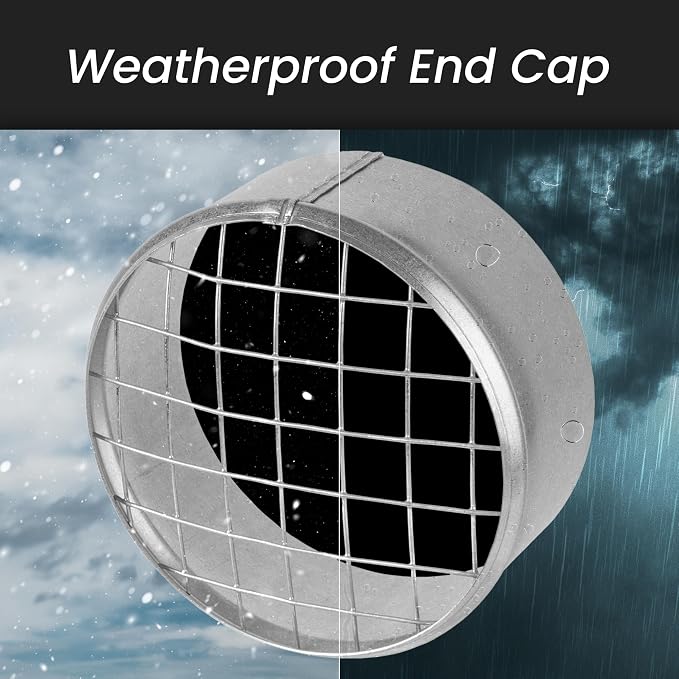 Repa Market Ø10 Inch Duct Cover – Galvanized Steel Round Duct Cap - Image 4