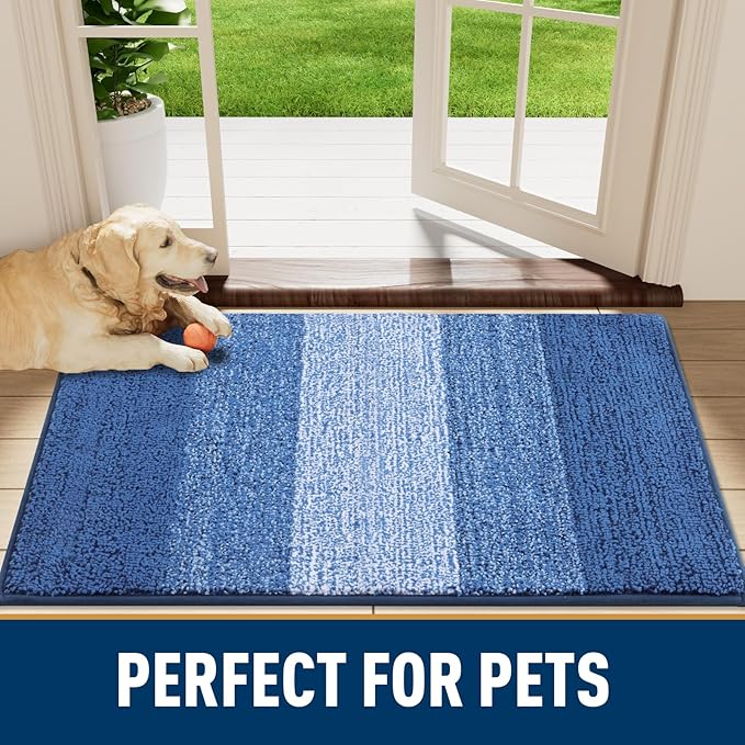 Smiry Dog Door Mat for Muddy Paws, Absorbs Moisture and Dirt, Low-Profile - Image 7