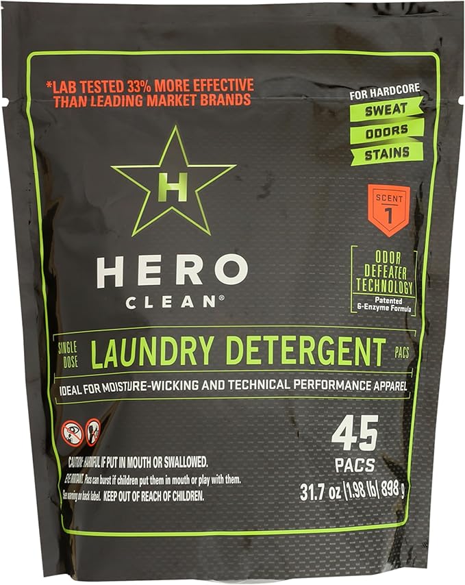 Hero Clean Laundry Detergent PACS, Scent 1 by Hero+Clean