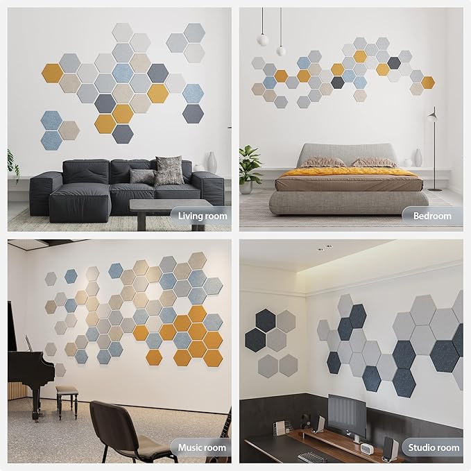 12 Pack Acoustic Panels Self Adhesive Sound Proof Foam, High Density Sound - Image 7