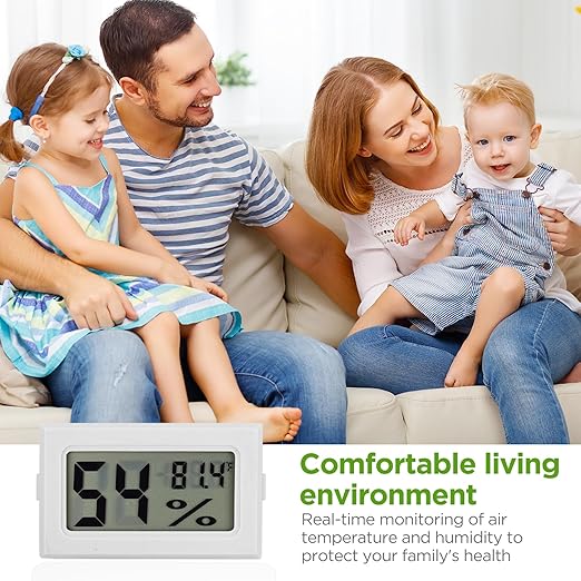 12 Pack Mini Hygrometer Digital Electronic Temperature Humidity Meters Gauge - Image 5