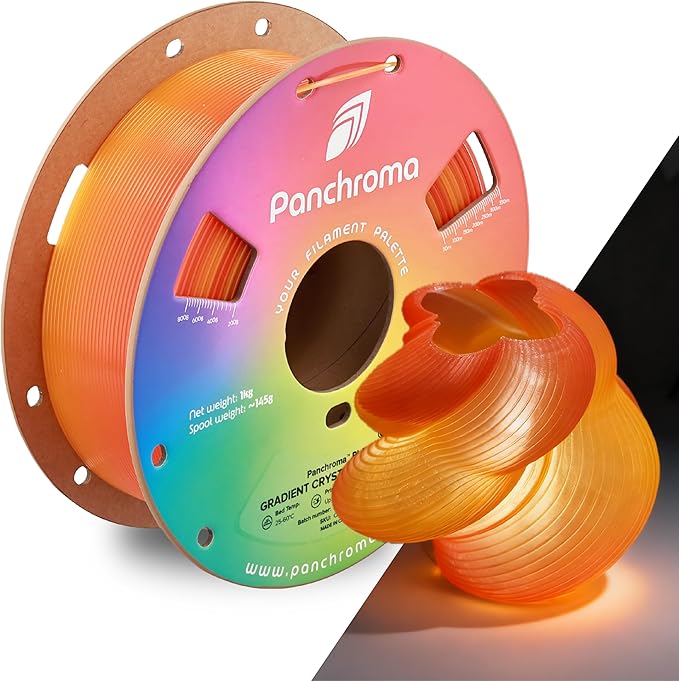 Polymaker Panchroma Gradient PLA Translucent Orange and Yellow 3D Printing by Polymaker