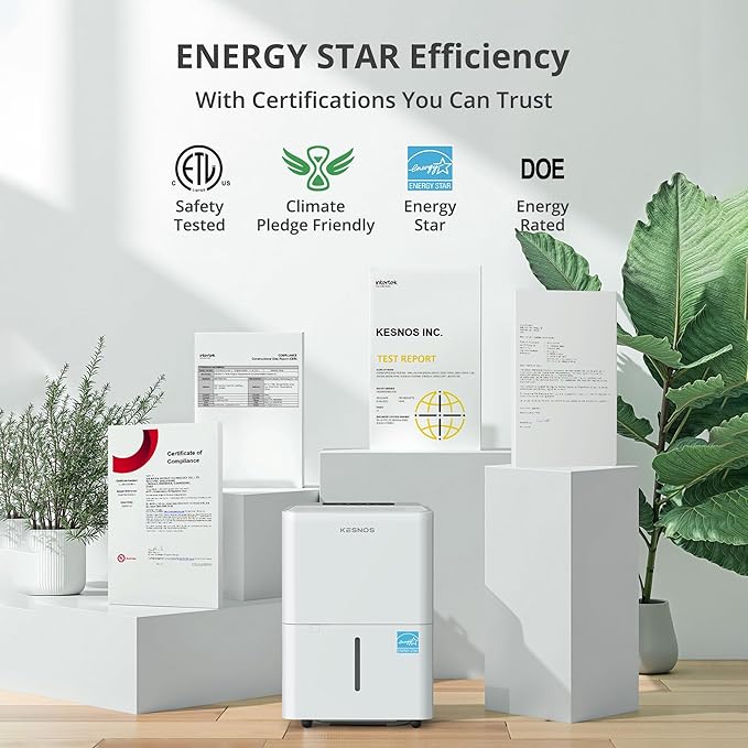 Kesnos 2, 500 Sq. Ft. Energy Star 2025 Dehumidifier - Image 3