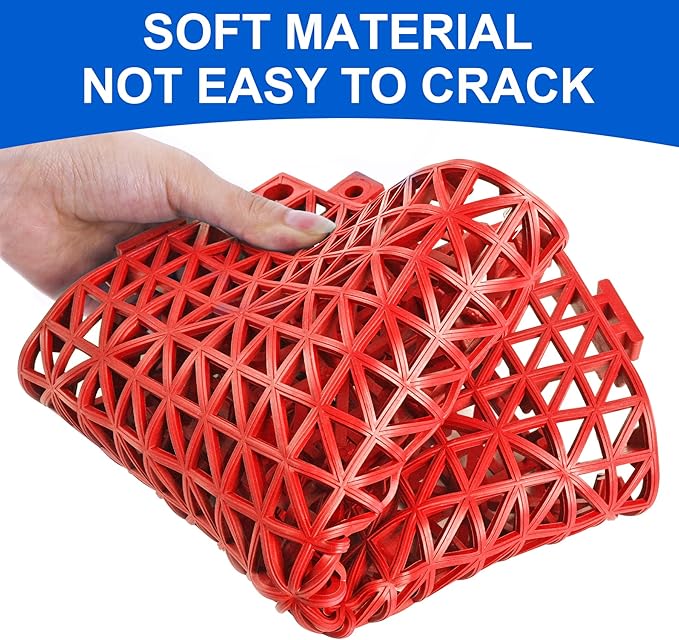MYFAMIREA Modular Interlocking Cushion 12 Pack 11.8" x 11.8" Rubber Floor Tiles - Image 3